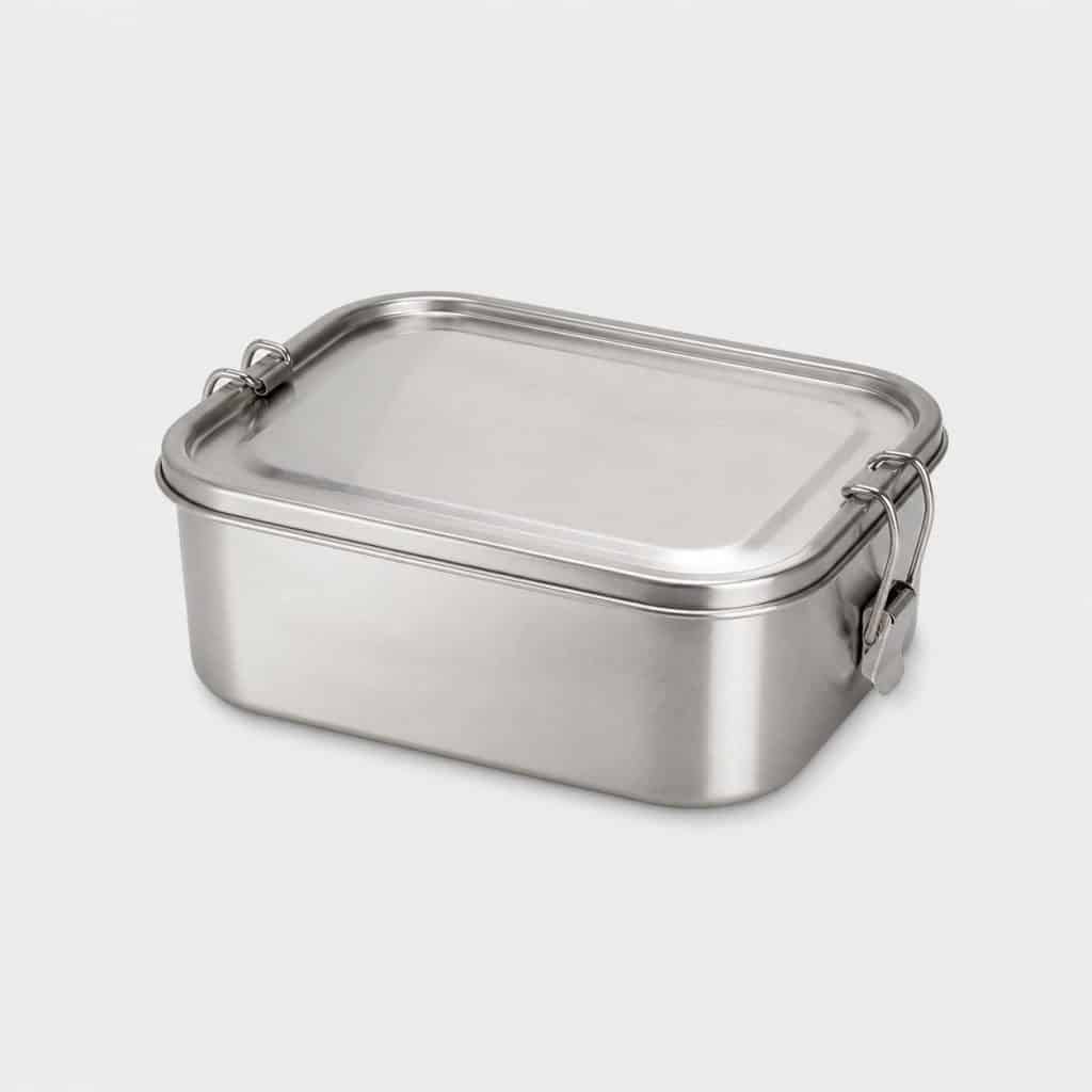 Boîte repas inox 1L, vue fermée