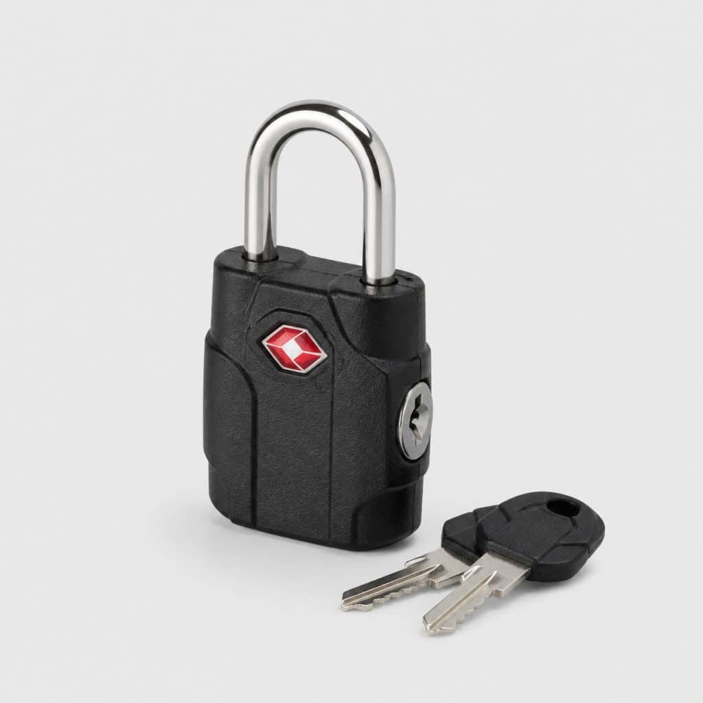 Cadenas TSA à clé, vue de face