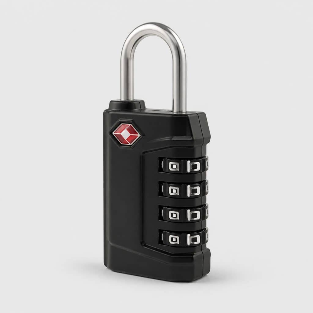 Cadenas TSA 4 chiffres, vue de face