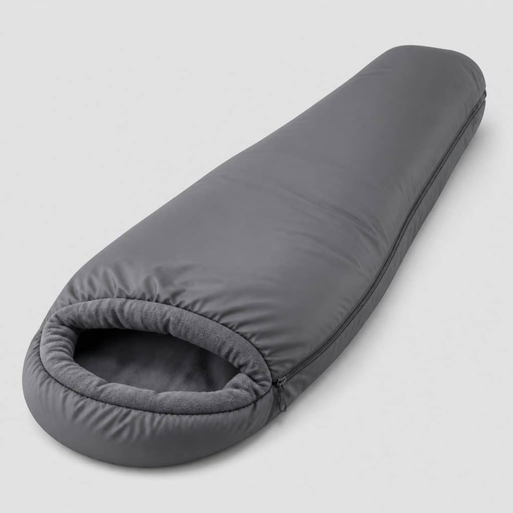 Drap de sac chaud doublure polaire, vue déployée