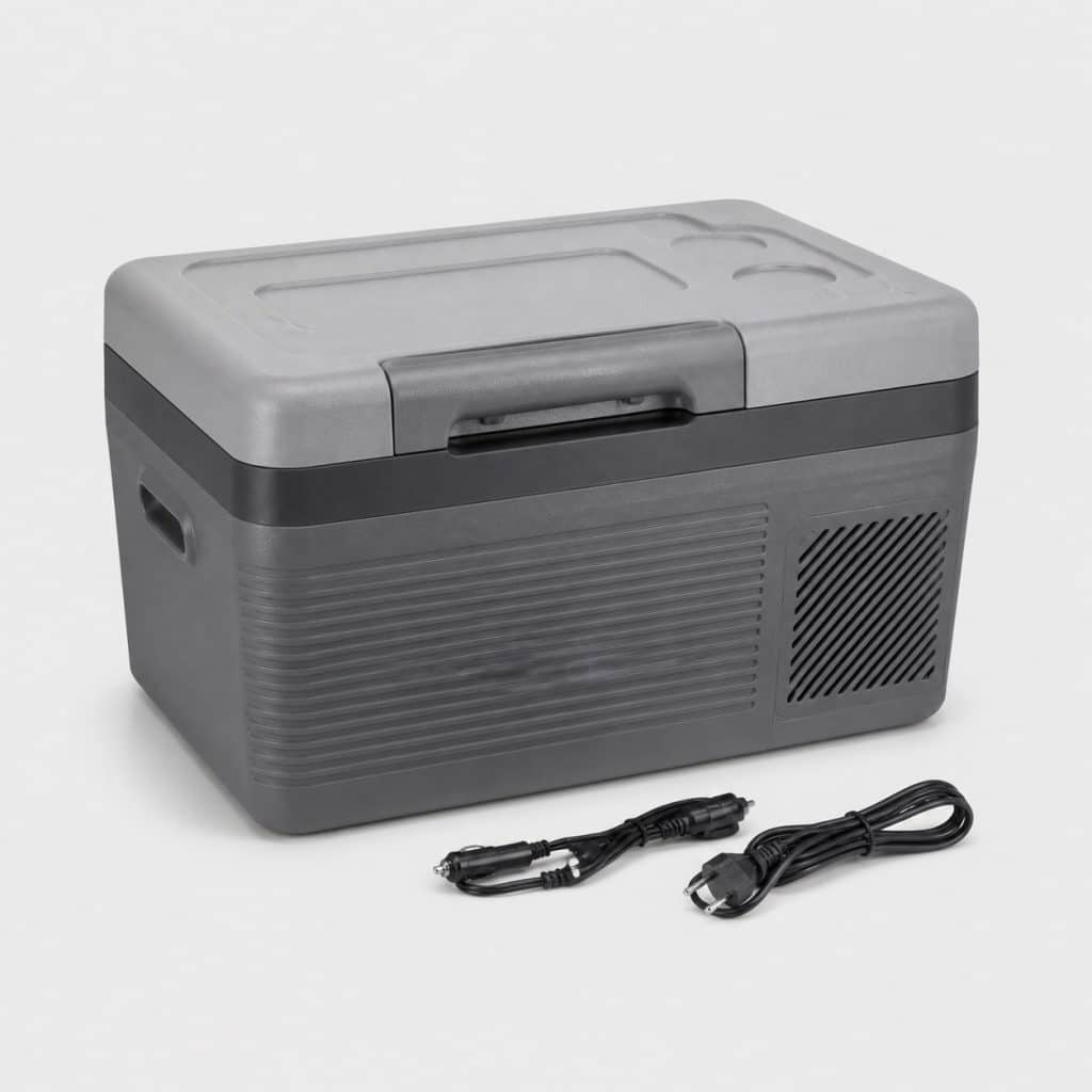 Glacière double alimentation, vue de face