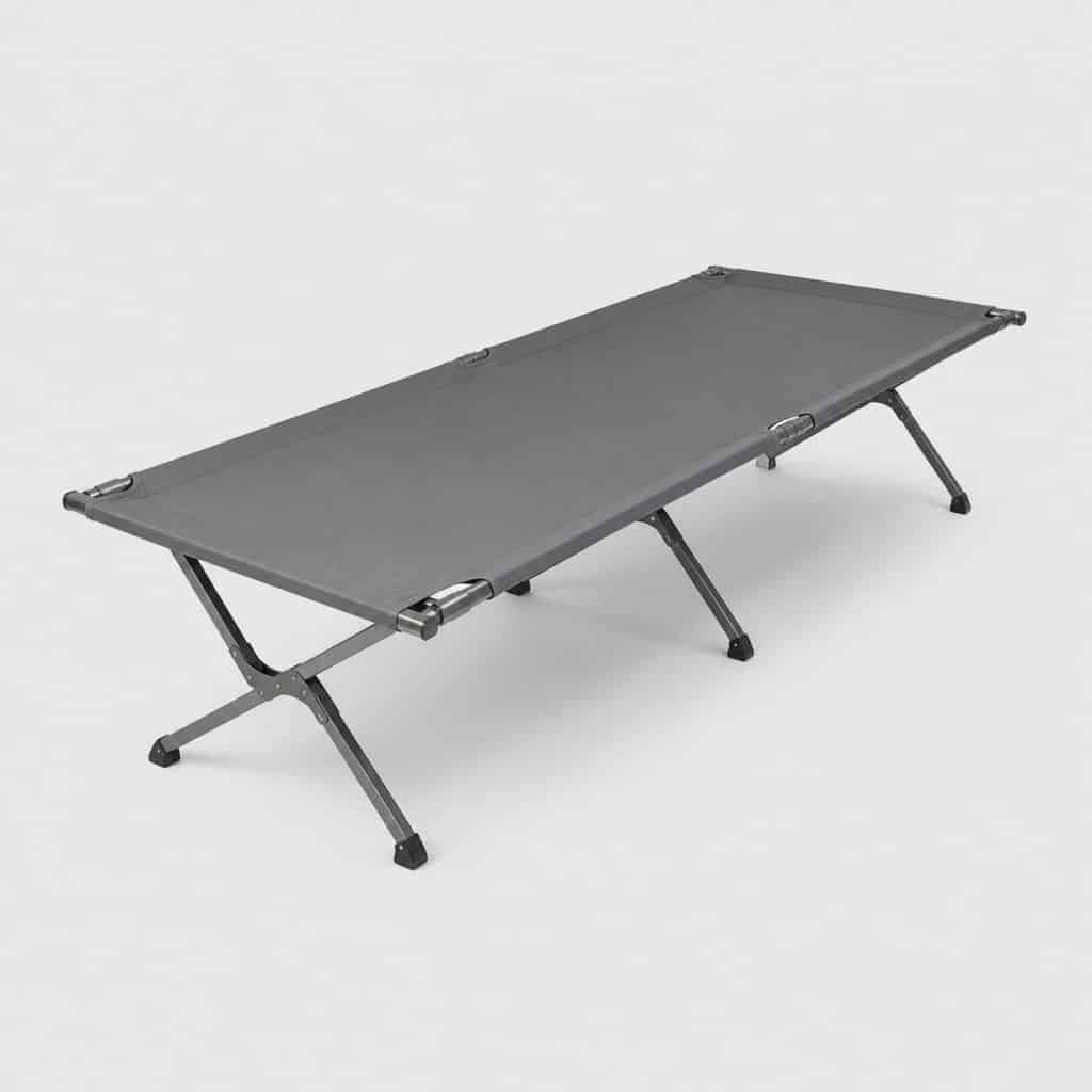 Lit de camp pliant 90 cm, vue de face