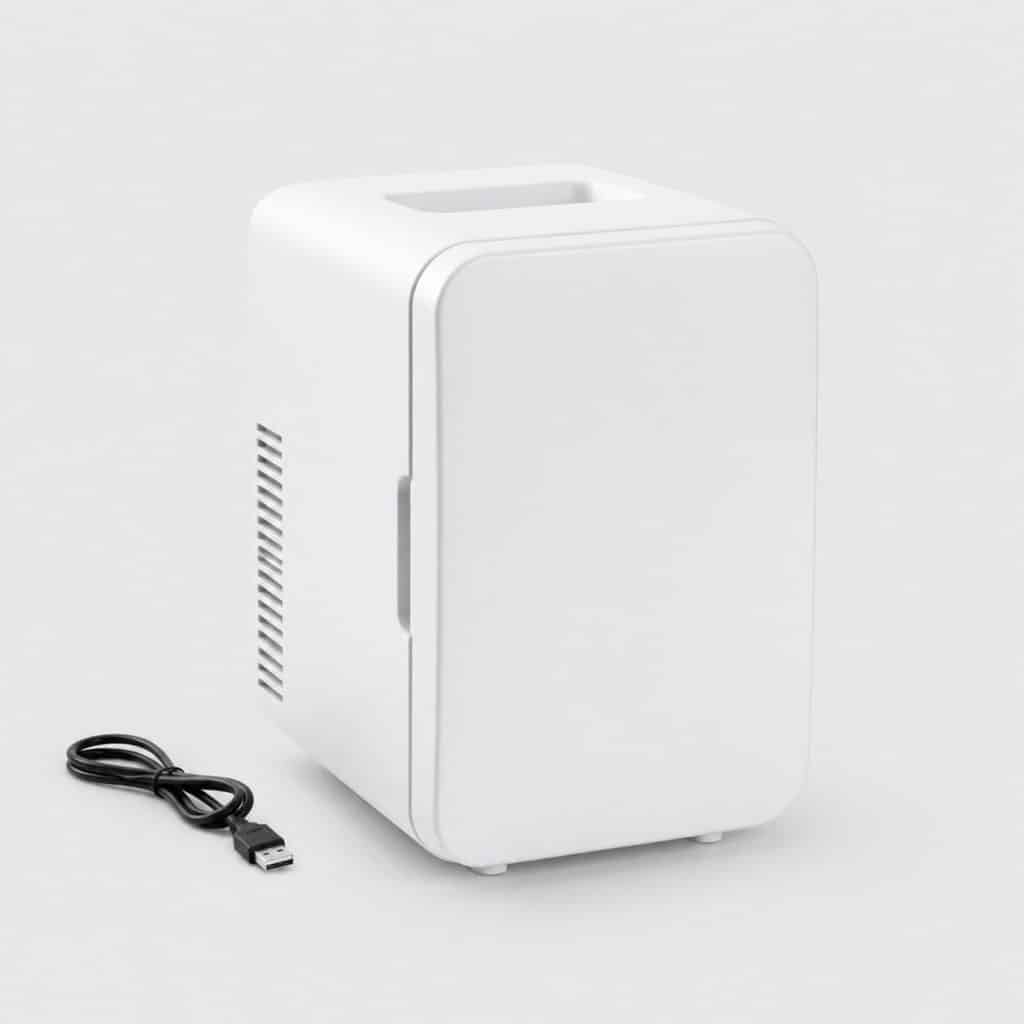 Mini glaci&egrave;re USB, vue de face