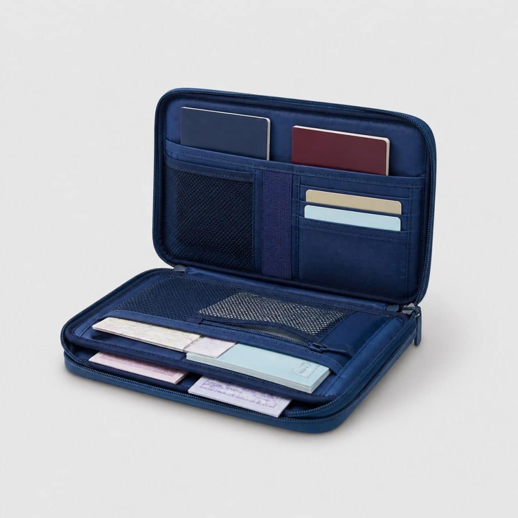 Organiseur documents famille, vue ouverte